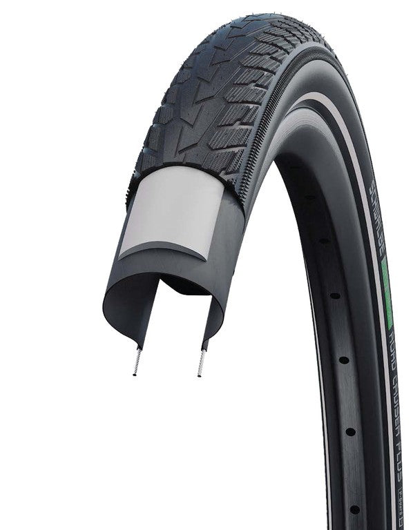 SCHWALBE ROAD CRUISER PLUS 28x1.60 700x40C (42 - 622) black reflex E-25 GREEN