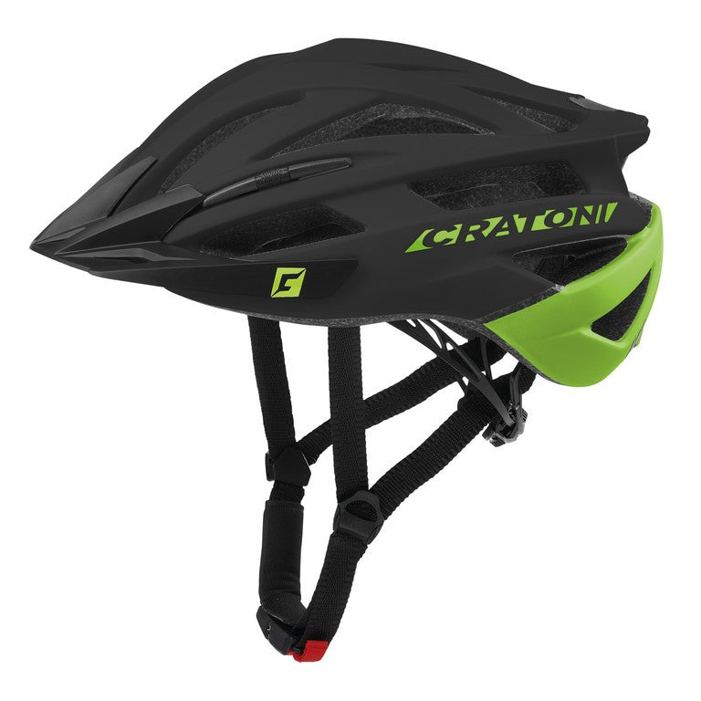 Casco bici Cratoni Agravic (MTB) nero/lime opaco, t. L/XL (58-62cm)