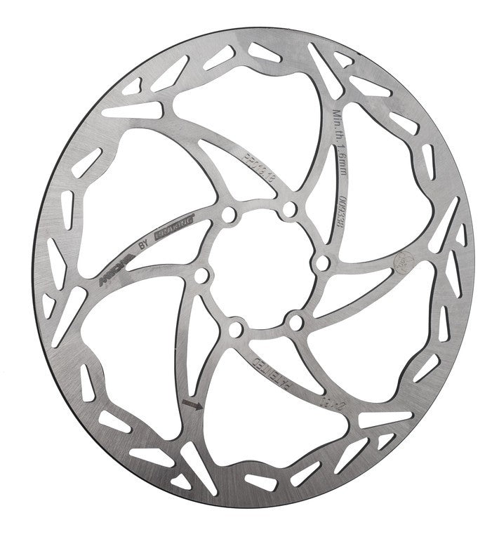 Disco freno Miche Road Ø160mm, arg, 6 fori, Round Shape