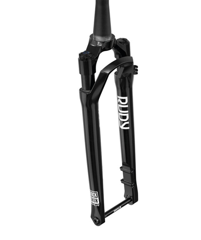 Horquilla Adm. RockSh. Rudy Ultimate RaceDay4 700c, 12 x 100 mm, 40 mm, negro brillante, desplazamiento 45