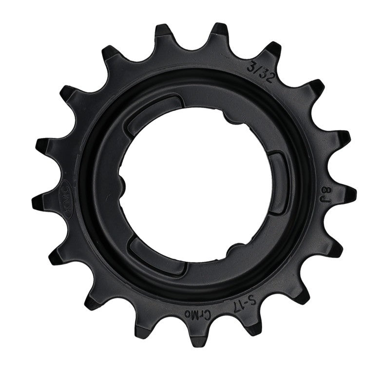 Pignone e-bike KMC per Shimano 1/2" x 3/32", 17 denti, nero