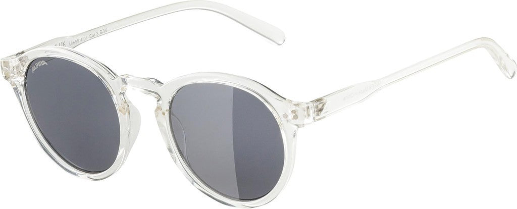 Alpina Sneek Sportbrille, transparent, schwarze Gläser, Kat. 3