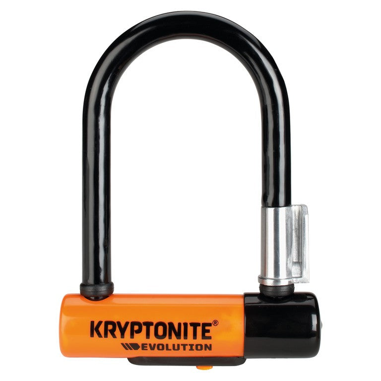 Lucc. arco Kryptonite Evolution Mini-5 8,3x14cm, nr/aranc,3 chiavi