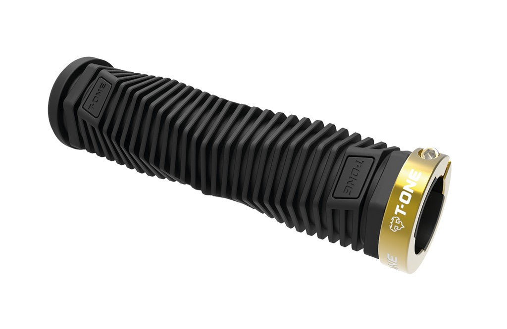 Puños T-One DNA de 130 mm, individuales, negros/dorados