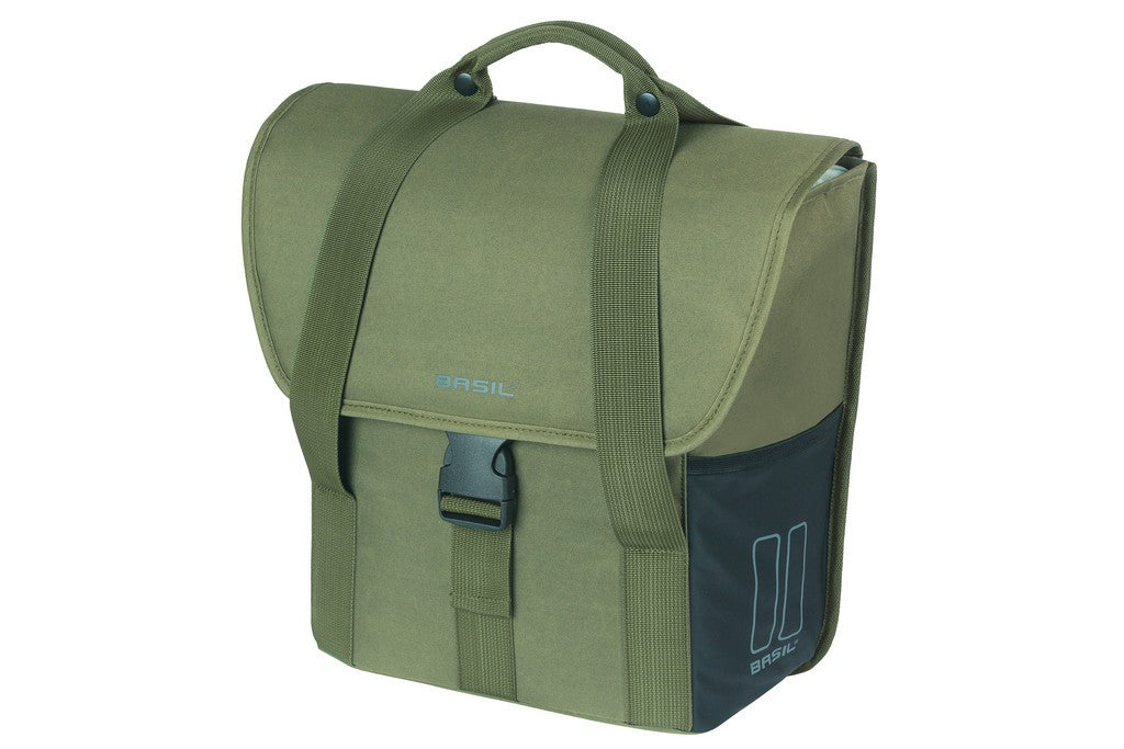 Borsa singola Basil Go verde scuro, 14x28x31cm, 16l