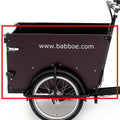 Pannello laterale Babboe Dog, marr. scuro, sx,pronto p. illum.