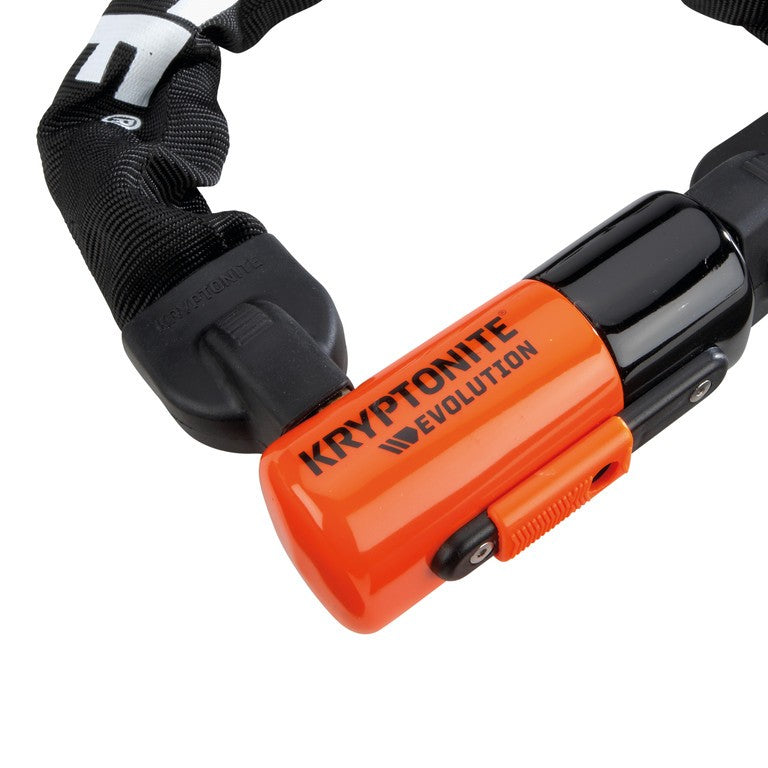 Lucc. catena Kryptonite Evolution1012 lung. 120cm,Ø10mm,nr,3 chiavi,1 LED