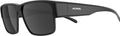 Gafas de sol Alpina Conceal P, color negro opaco, lente polarizada negra, cat. 3