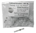 Conector de soldadura para cable de luz de 0,2-0,7 mm, transparente, 50 unidades
