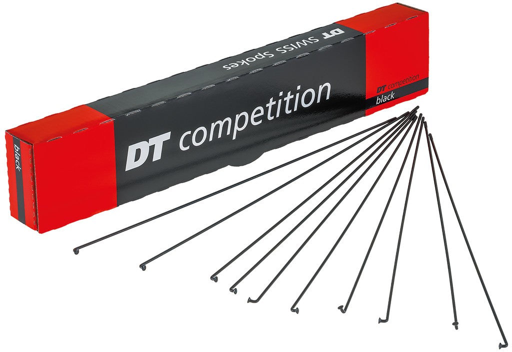 Raggi DT Swiss 2.0x1.8x2.0x268 mm cart.100 pz. nero, Compet.,senza nipple