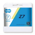 Catena KMC Z7 grigio/marrone 1/2" x 3/32", 114 maglie,7,3mm,6/7vel.