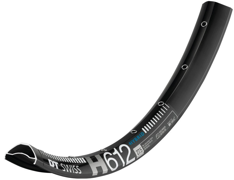 Llanta DT Swiss H 612 de 27,5", negra, 32 agujeros, 584-35, LV 6,5 mm