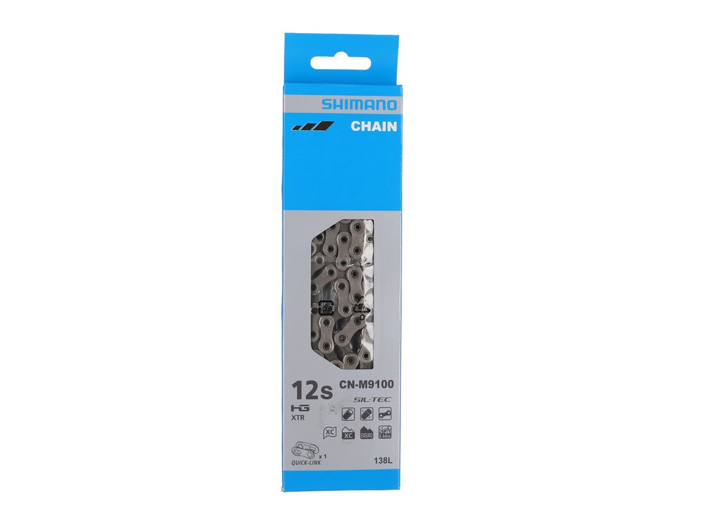 Catena Shimano CN-M9100 138 maglie 11/12 vel., argento