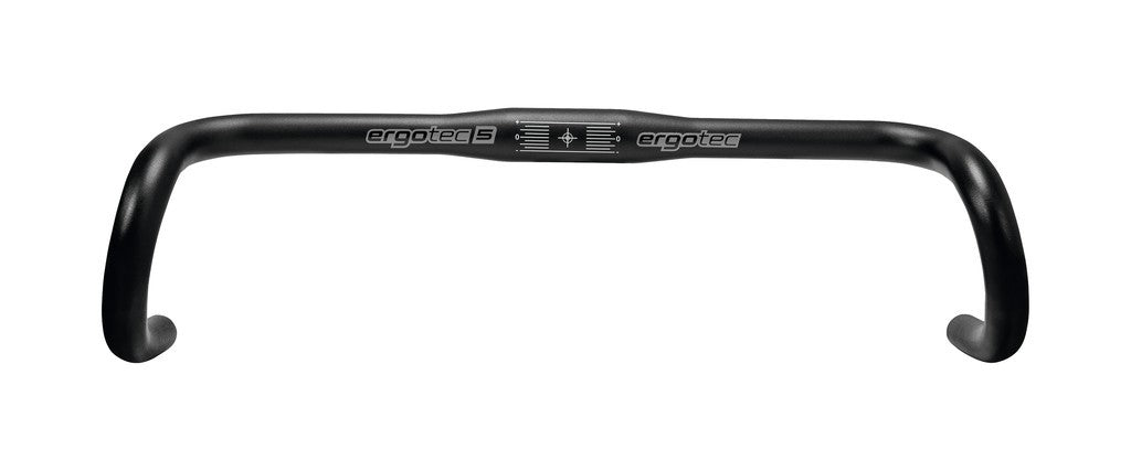 Manubrio Ergotec Randonneur Ø 31,8mm, 440mm, 16°/0°, all., nero