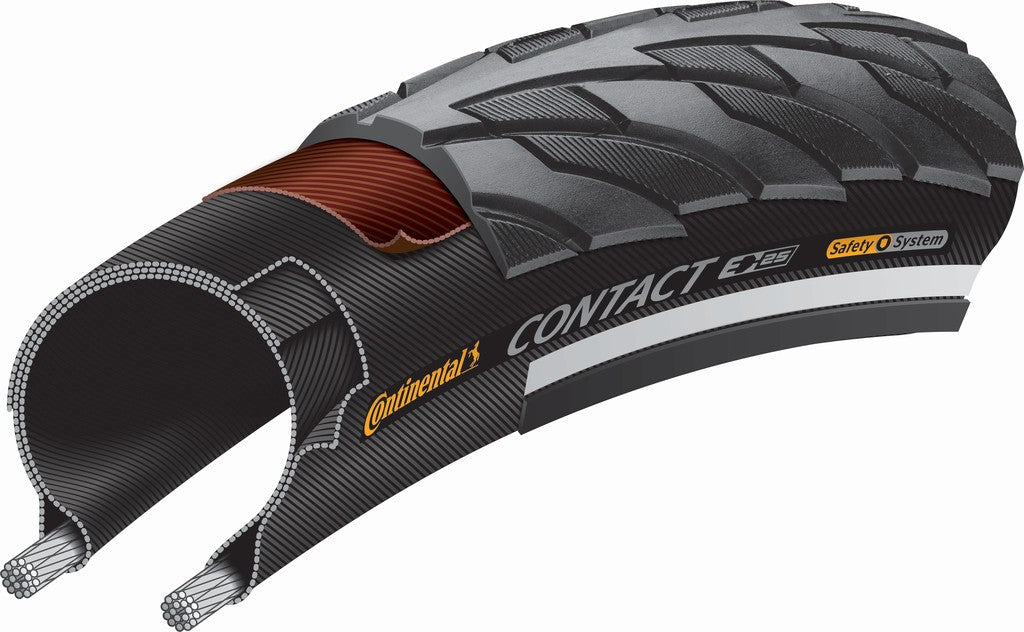 Neumático de contacto Conti 28"x1.60" 700x42C 42-622 Negro