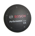 Logo Performance Line CX Deckel schwarz für 25 km/h, ohne Zwischenring.