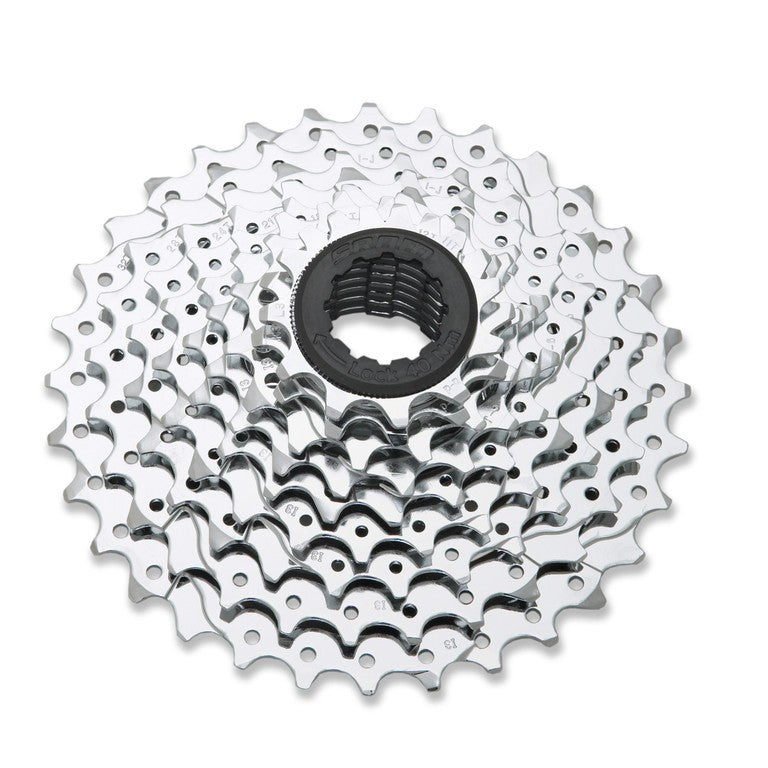 Cassette SRAM PG-950 de 9 velocidades, 11-28 dientes, cuerpo HG, plateado
