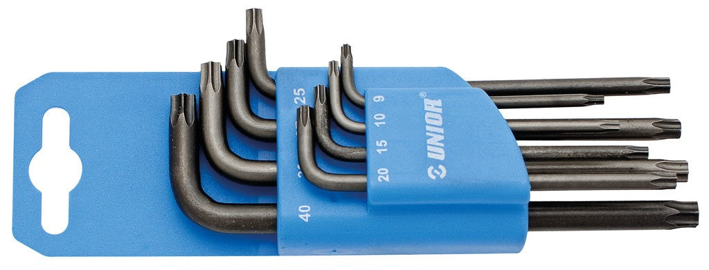 Set chiavi a perno profilo TX interno clip in plastica, TR9-40mm, 220/7TXPH