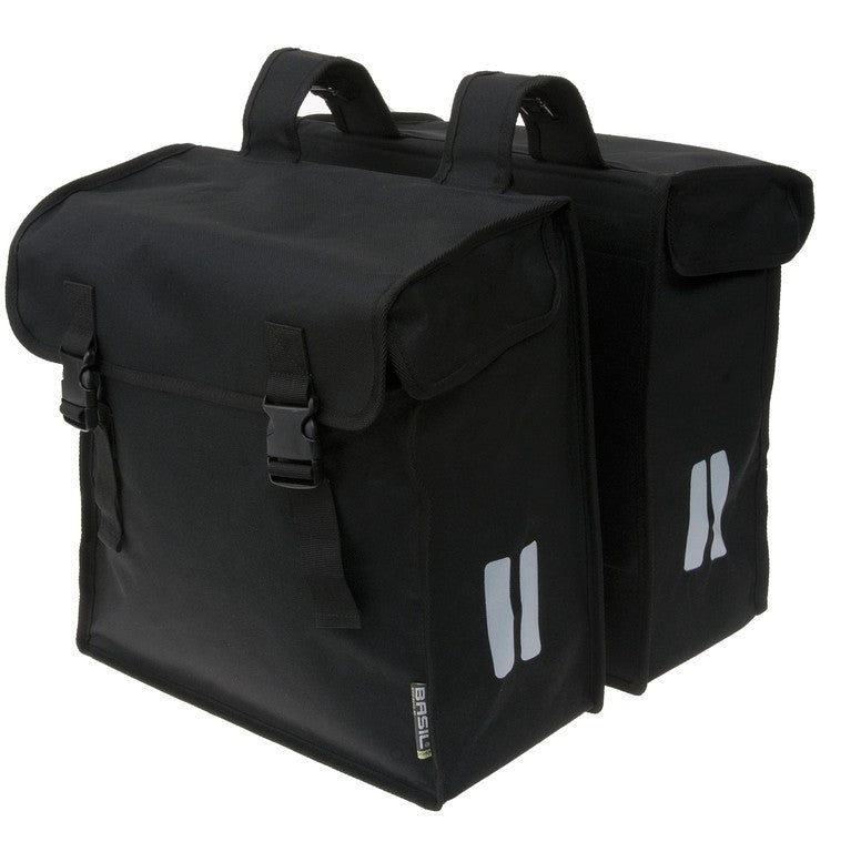 Basil Mara XXL Doppeltasche, Schwarz, 35 x 16 x 34 cm, 47 l