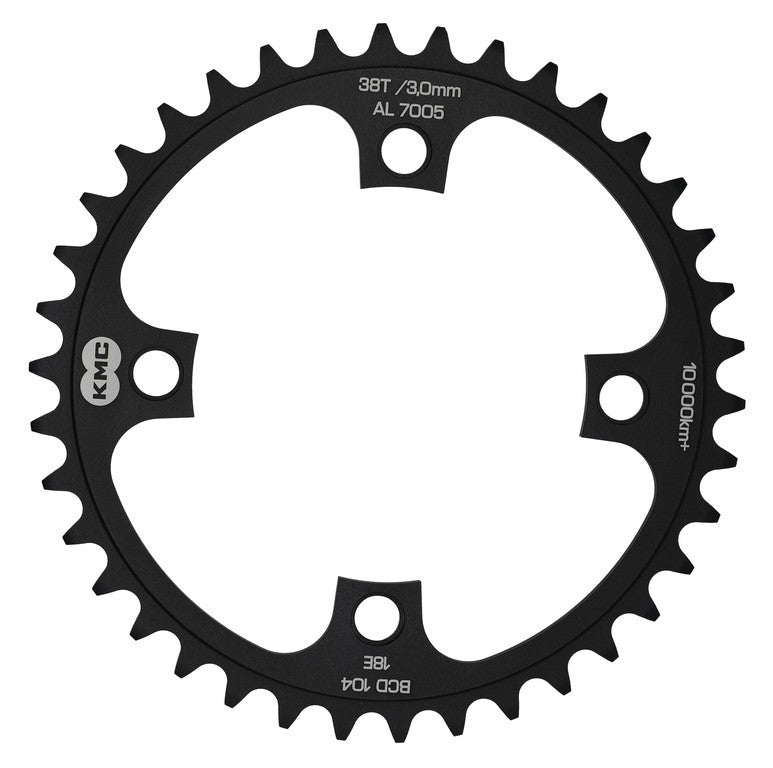 Plato para bicicleta eléctrica KMC BCD 104 mm 38 dientes 1/8" de ancho