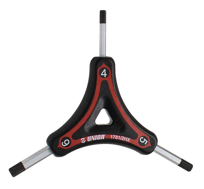 Llave Allen Unior roja, 2, 2,5 y 3 mm, 1781/2HX-US