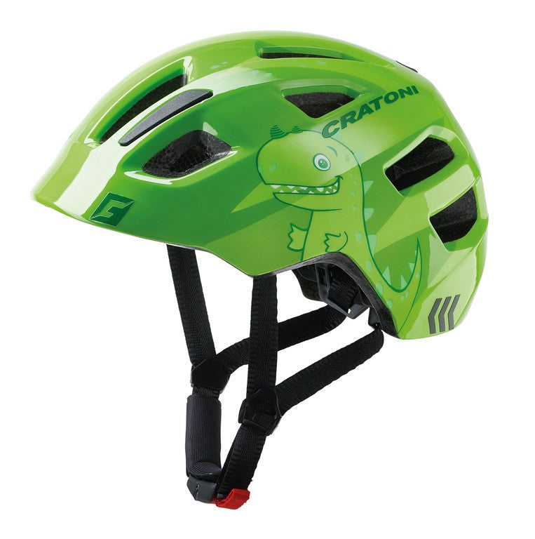 Casco bici Cratoni Maxster (Kid) t. XS/S (46-51cm) dino/verde lucido