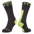 SealSkinz Briston Socken Schwarz/Fluoreszierendes Gelb, Größe M