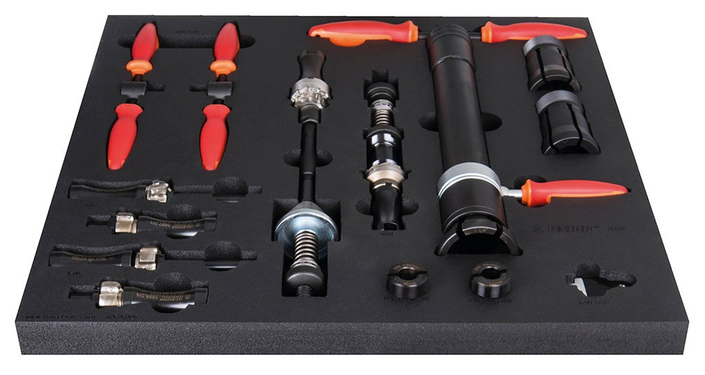 Unior SOS Rahmenvorbereitungswerkzeugset, Rot, 19-teilig - SET3-2600C-US