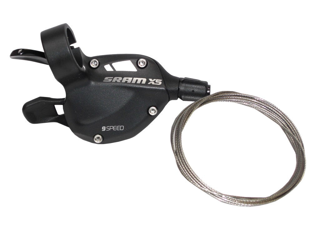 Mando de cambio SRAM X5 de 9 velocidades, trasero, negro, 1:1
