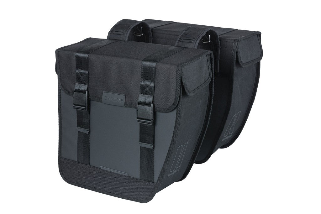 Basil Tour XL Doppel-Gepäcktasche, Schwarz, 34 x 14 x 34 cm, 35 Liter, wasserdicht
