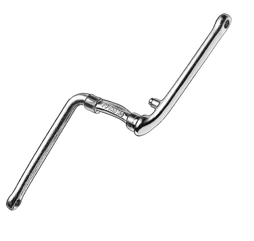 Biela BMX, 170 mm, acero, biela de una pieza