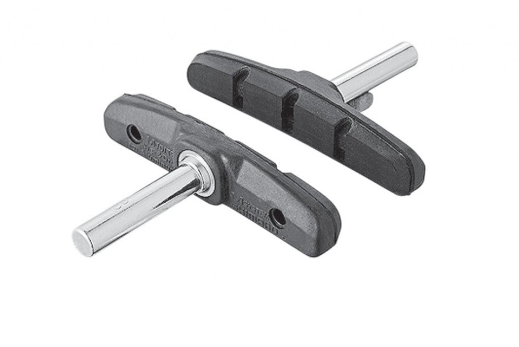 Pattini fr. Shimano M70T2p.Canti+V-Brake nr, al paio,per BRMC16/40/M280/T400