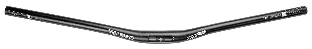 Ergotec Low Riser Lenker Ø 31,8 mm, 720 mm, 9°, Aluminium, schwarz