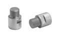 Prolung. asse pedale Ergotec acciaio inox arg/pol per 9/16" al paio