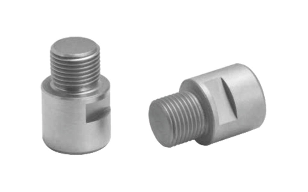 Prolung. asse pedale Ergotec acciaio inox arg/pol per 9/16" al paio