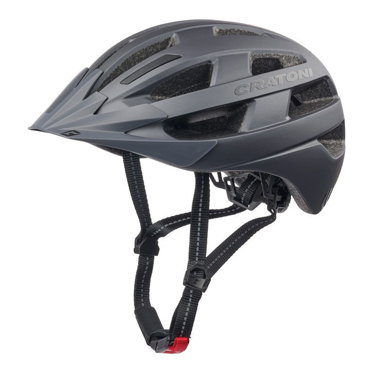 Casco bici Cratoni Velo-X (City) grigio opaco, t. S/M (52-57cm)