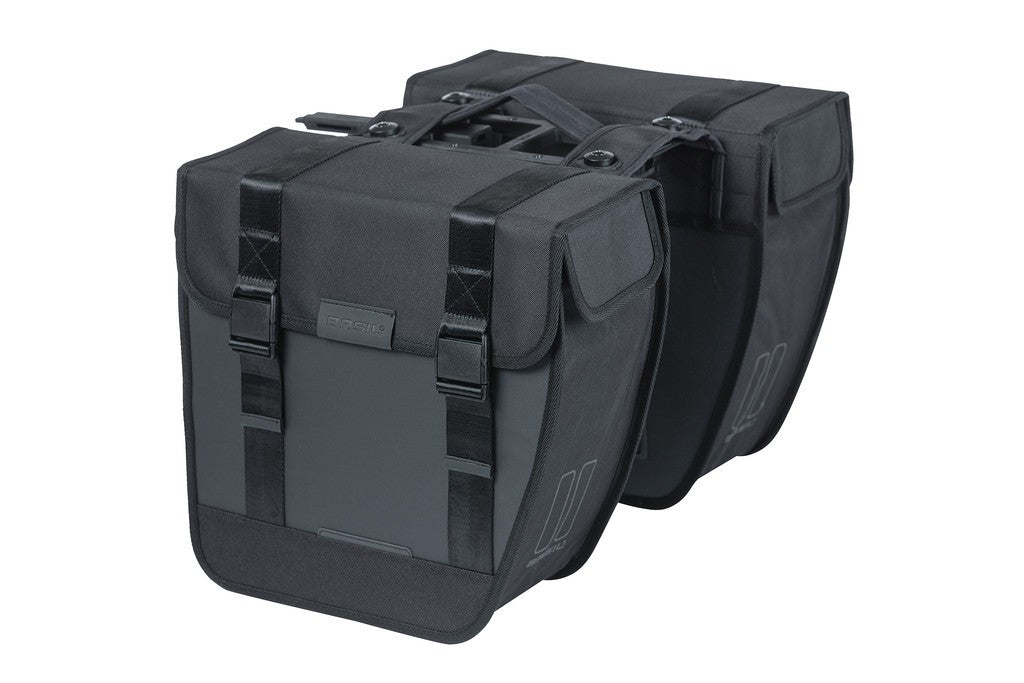 Basil Tour wasserdichte MIK Doppeltasche, schwarz, 28 l, MIK