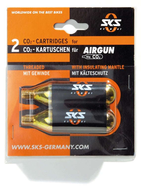 Set cartucce di ricambio SKS Air Gun 2 cartucce,da 16g su cart.,con filett.