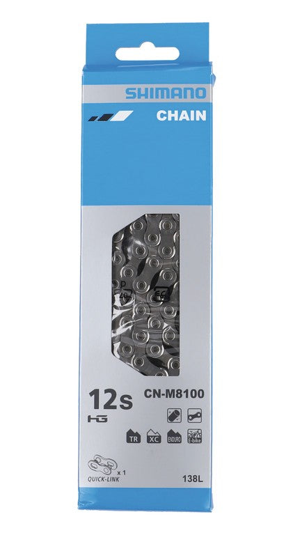 Catena Shimano M 8100 138 maglie, 12 vel., argento