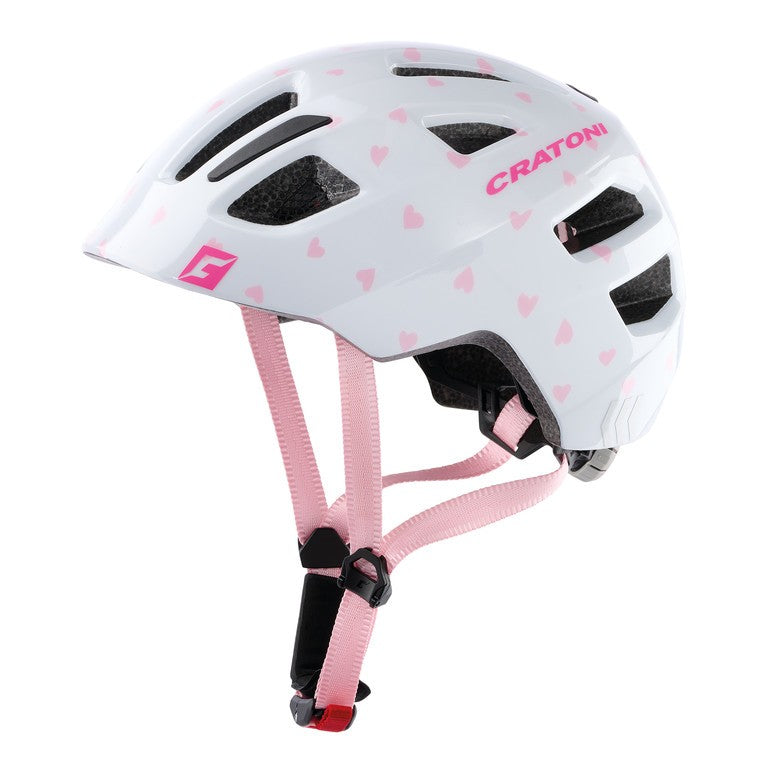Casco bici Cratoni Maxster (Kid) t. S/M (51-56cm) cuore/rosa lucido