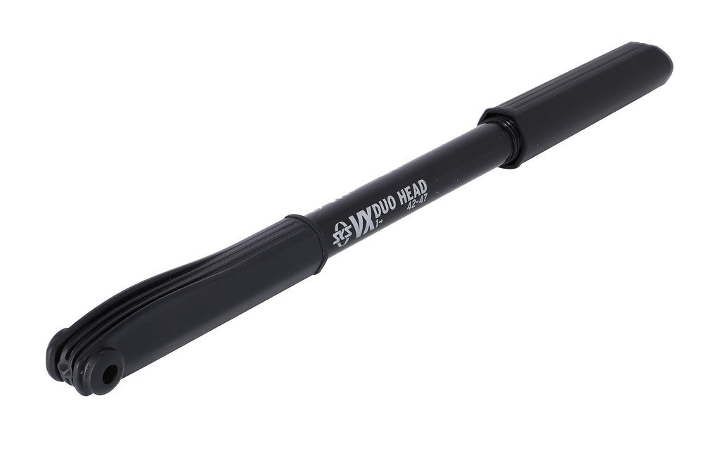 SKS VX Doppelkopfpumpe auf VD/VS/AV-Karte, 345–395 mm, Schwarz, unterstützt 42–47 cm