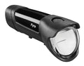 Linterna LED b&amp;m Ixon Fyre de 30 Lux alimentada por batería, con soporte de mano y fuente de alimentación.