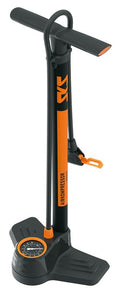 Bomba de suelo SKS AirkompressorCompact10.0 VD/VP/VS, 600 mm, nr/naranja, con manómetro