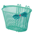 Basil Jasmin Kinder-Vorderkorb 20x28x19cm, grün/Schleife, m.str.