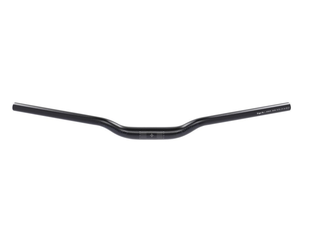 Manillar Ergotec Ergo Series XL 31.8 Ø 31,8 mm, 680 mm, 14°, aluminio, negro