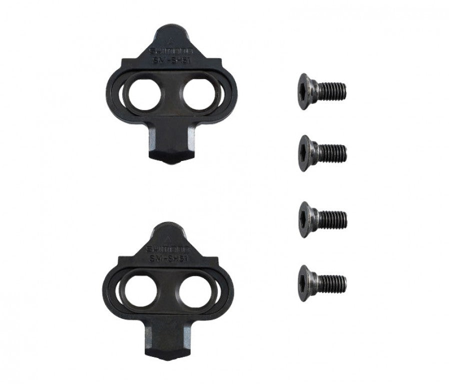Set di piastre SPD Shimano SM-SH51 nero, semplice