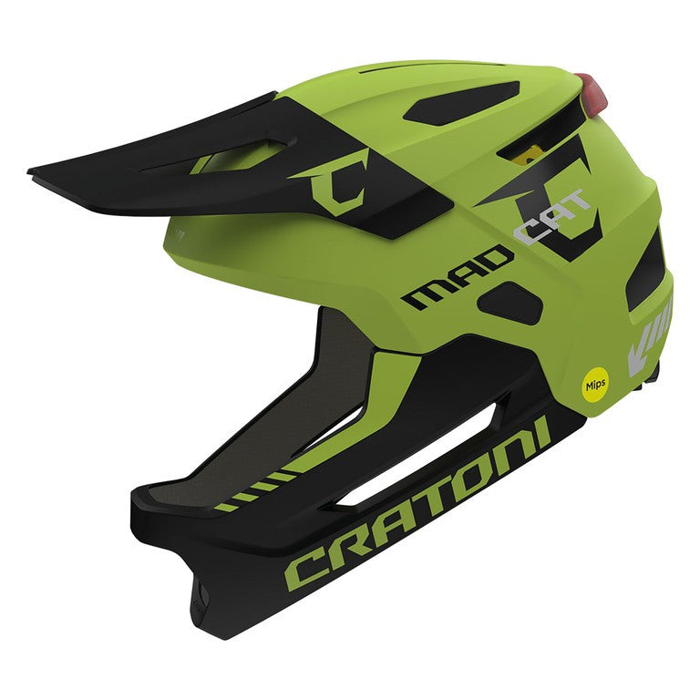 Casco bici Cratoni Madcat MIPS lime/nero op., t.S/M (49-56cm)