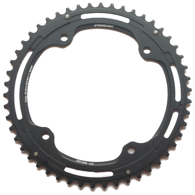 Corona Stronglight Type F 145/112mm esterno 52 denti,nero, 11vel.