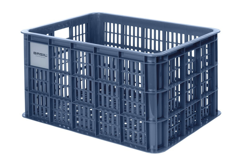 Cassa per bici Basil Crate L 38x49x26cm, bluestone, plast., 40 l
