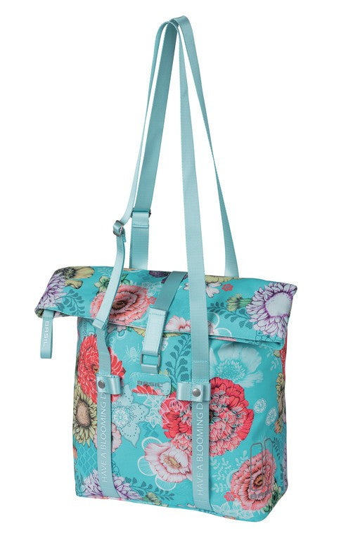 Bolsa de la compra azul cielo Basil Bloom Field, 30 x 15 x 38 cm, 15-20 l